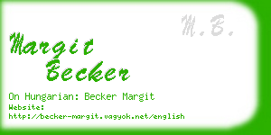 margit becker business card